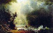 Albert Bierstadt Puget Sound, Pacific Coast oil painting artist
